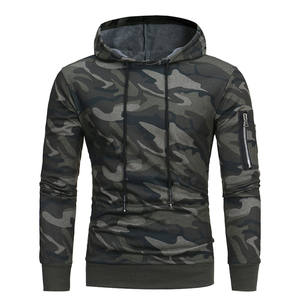 Sudadera con Capucha de Camuflaje para Hombre, Estilo Oversize, de Forro Polar y Algodón, Ropa Urbana, Sudadera con Capucha de Camuflaje Completo - Product Image 3