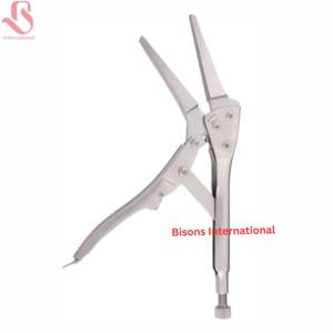 Pinzas de Precisión de Acero Inoxidable BISONS con Mango Ergonómico y Bloqueo Manual, Certificación CE, para Uso Quirúrgico - Product Image 2