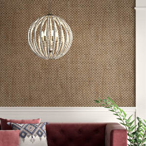 Papier peint écologique en toile de jute texturée naturelle DreamCraft, rouleau, Vietnam - Product Image 1