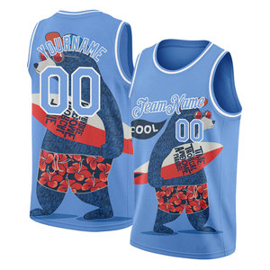 Camiseta de Baloncesto Personalizada con Estampado de Oso, Unisex, Verano, Transpirable, Malla, Diseño Sublimado, Cuello Redondo, Sin Mangas, para Adultos - Product Image 1