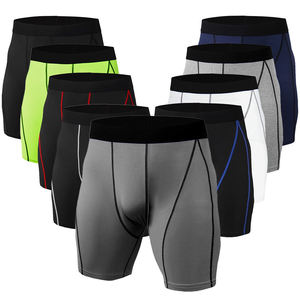 Shorts de compression personnalisés pour hommes, pour le yoga, la gym, en polyester et élasthanne, séchage rapide - Product Image 3
