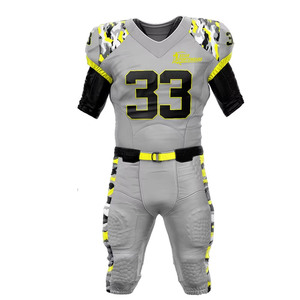 Nouvel uniforme de football américain élégant et respirant, couleurs personnalisées, designs uniques, logo personnalisé, identité d'équipe, performance 100% - Product Image 1