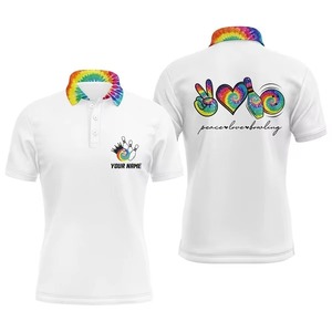Premium Quality Men's Knitted Sporty <b>Bowling</b> for Shirts with Custom Ball Pins & Logo Printing Breathable Fabric for Bowlers - Product Image 3