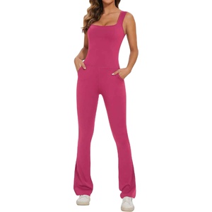 Fall Winter Casual Women's Jumpsuit <b>Bodysuit</b> One Piece SOLID Sleeveless Skinny Fit Stretch Outfit - Product Image 4