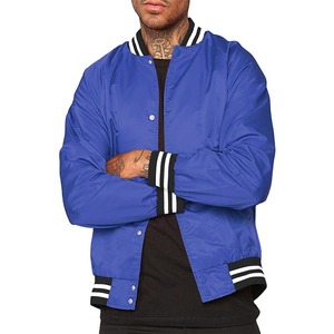 Vestes universitaires en tissu polyester et nylon à fermeture boutonnée, sur mesure, avec ourlet côtelé et cols design, pour hommes – Grande Vente - Product Image 1