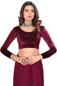 Chemisier en velours élégant pour femmes grandes tailles, printemps-automne - Qualité supérieure, designs personnalisés écologiques - Product Image 5