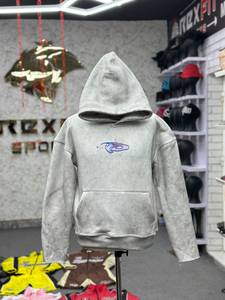 Nouveau design REXFIT SPORTS Sweat-shirt à capuche zippé pour homme avec broderie personnalisée Streetwear surdimensionné en tricot 100% coton - Product Image 3