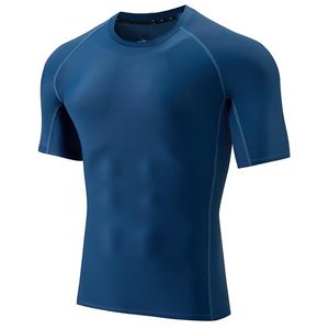 Men Rash Guard <b>Compression</b> T <b>Shirt</b> Short Sleeve Swim <b>Shirt</b> UV Protection Quick Dry OEM Manufacturer - Product Image 1
