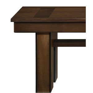 Casual contemporaneo 1pc noce finitura legno panca transitoria mobili da pranzo per tavoli moderni - Product Image 6