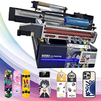 Stampante Inkjet UV LED 6090 a Pannello Piatto da 600mm 2 in 1 con Funzione Roll-to-Roll per Stampa UV DTF, Laminatrice per Film AB e Stampante per Scontrini