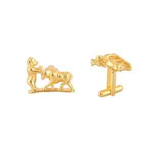 Gemelos de Lujo Chapados en Oro con Diseño de Torero para Hombre, Accesorios Formales para Camisa, Regalo de Boda o Negocios, Gemelos de Diseñador - Product Image 6
