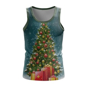 Camisetas sin Mangas Personalizadas para Hombre, Sublimadas, Tallas Grandes, Transpirables, de Secado Rápido, Ecológicas, de Spandex/Poliéster, Estilo Urbano - Product Image 2