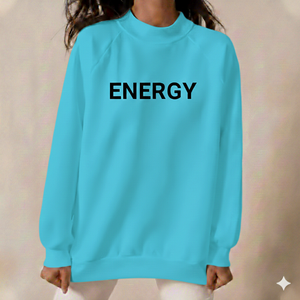 เสื้อสเวตเตอร์คอเต่าสำหรับผู้หญิง พิมพ์ลายพลังงาน สไตล์ลำลอง ทรงโอเวอร์ไซส์ แขนยาว ผ้าฝ้ายถัก เสื้อท่อนบนสำหรับใส่ในฤดูใบไม้ร่วง - Product Image 4