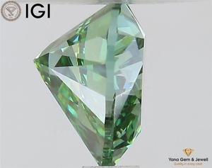 เพชร CVD ผลิตในห้องปฏิบัติการ ขนาด 1.01 กะรัต ได้รับการรับรองจาก IGI สีเขียวสดใส ระดับความสะอาด VVS2 รูปทรงหัวใจ เหมาะสำหรับเป็นเครื่องประดับหมั้น - Product Image 4