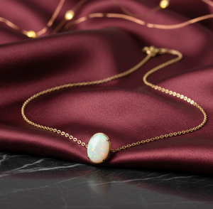 สร้อยคอหินรูปไข่หลากสี 16 นิ้ว สร้อยคอออกแบบสำหรับงานปาร์ตี้ เงินแท้ 925 ชุบทอง ของขวัญเครื่องประดับ ราคาขายส่ง - Product Image 4