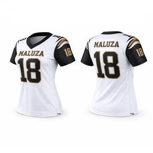 Camiseta Deportiva Transpirable Personalizada de Fútbol Americano para Mujer MALUZA, Uniforme de Equipo por Sublimación OEM - Product Image 5