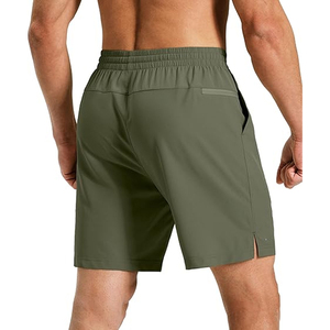 Pantalones Cortos Casuales de Algodón 100% para Hombre, Cintura Elástica, Color Liso, Cómodos para el Verano, Personalizables con Logotipo, OEM, al por Mayor - Product Image 4