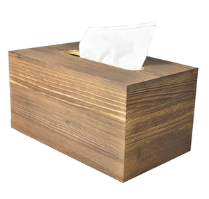 Caja de pañuelos de madera maciza de primera calidad, caja de pañuelos de madera duradera, ecológica y única para restaurantes, hoteles y oficinas. - Product Image 2