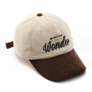 Gorra de Pana con Logotipo Bordado Personalizado al por Mayor BSCI, Gorra de Béisbol de 6 Paneles de Alta Calidad - Product Image 3