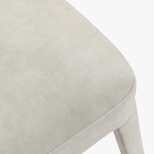 Chaise de salle à manger moderne en velours rembourrée pour hôtel, chaise d'appoint en tissu pour restaurant, café, hôtel - Product Image 5