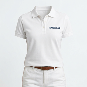 T-shirt respirant grande taille pour femme à manches courtes, avec logo brodé personnalisé, en tissu piqué de coton, anti-plis, pour le fitness - Product Image 6
