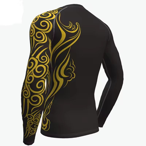 Vente en gros de rashguards à manches longues pour hommes, vêtements de compression pour la gym et le fitness, rashguards à manches longues pour hommes OEM, vêtements de sport à séchage rapide - Product Image 5