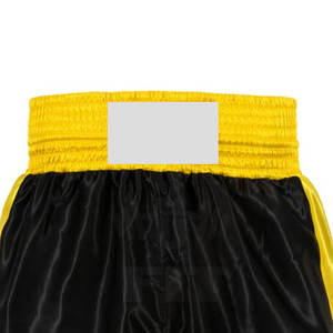 Shorts de boxe personnalisés avec coupe professionnelle, respirants, légers, logo sur le devant, en soie/satin - Product Image 5