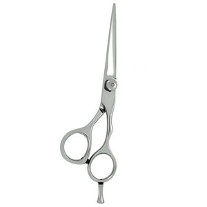 Premium German Stainless Steel Right-Handed <b>Barber</b> Scissors Silver Hair Cutting Shears Professional Sharp <b>Blade</b> Medium Scissors - Product Image 4
