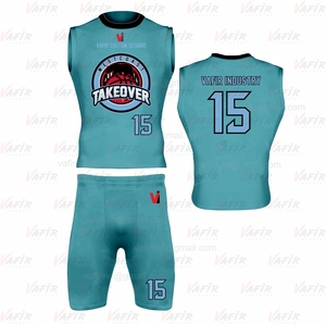 Tenue de football 7v7 sublimée imprimée, avec casque rembourré, gants respirants, antibactériens, séchage rapide, sans manches, personnalisable - Product Image 6
