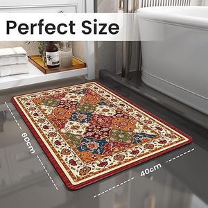 Tapis de bain absorbant en terre de diatomée personnalisé, séchage rapide, antidérapant et anti-goutte, tapis de toilette anti-salissures - Product Image 6