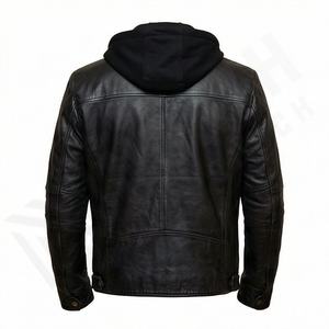 Veste de moto en cuir PU respirant pour homme de qualité supérieure, nouvelle arrivée, toutes saisons, veste de moto détachable - Product Image 2