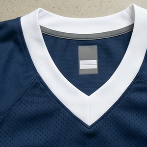 Camiseta Deportiva de Fútbol Americano, Cuello en V, Manga Corta, 100% Poliéster, para Entrenamiento - Product Image 4