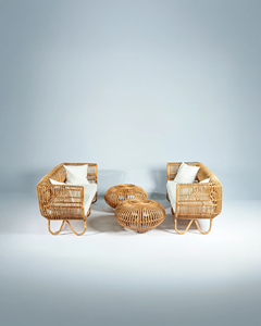 Modern <b>Stackable</b> Foldable Rattan Garden <b>Chair</b> Lounge Seat <b>Outdoor</b> Patio Furniture Portable Lightweight - Product Image 2