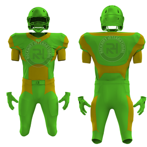 ชุดยูนิฟอร์มอเมริกันฟุตบอลแบบสั่งทำพิเศษ ผลิตจากผ้าโพลีเอสเตอร์ สวมใส่สบาย เหมาะสำหรับทีมและสโมสร - Product Image 3