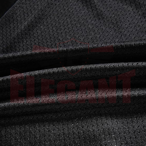 Camiseta Deportiva de Malla Negra Lisa para Fútbol Americano, Manga Corta, Cuello en V, Personalizable para Equipos, Servicio OEM ODM, Fabricante de Ropa Deportiva - Product Image 5