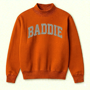 Sweat-shirt à col montant Premium Street, coupe ample, en molleton de coton, pull chaud d'hiver, style streetwear décontracté - Product Image 1