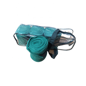 Bandages pour jambes de cheval en feutre non tissé blanc, bandages équestres en velours pour l'entraînement, les voyages et l'utilisation en écurie. - Product Image 4