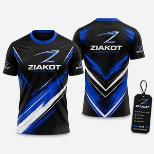 ZIAKOT industry New design Men's Custom Brown Brown-Old Gold 3D Pattern Design Leopard Performance <b>T</b>-<b>Shirt</b> - Product Image 4