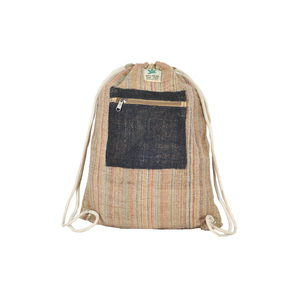 Cotton <b>Drawstring</b> <b>Backpack</b> Comfy and Eco-Friendly for Daily Use - Product Image 1