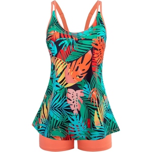 Maillot de bain une pièce pour femme, bretelles spaghetti, col rond, best-seller, prêt pour la plage, UPF50+, séchage rapide, spandex/polyester, short de bain - Product Image 5