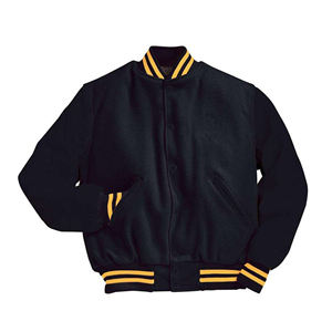 Chaqueta Bomber Varsity de Lana 100% con Bordado de Rosas, Personalizada OEM, para Hombre - Product Image 1