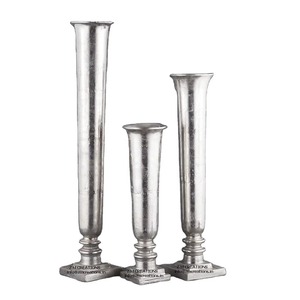 Vase à fleurs en métal de style européen, design léger et écologique, vente en gros, nouveauté, vase en métal pour table. - Product Image 3