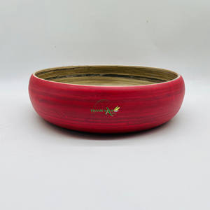 Plateau de service rond en bambou durable de haute qualité avec taille, couleur et logo personnalisables pour la maison, l'hôtel et la restauration, fabriqué au Vietnam - Product Image 2