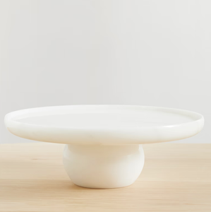 New Design Round White <b>Marble</b> <b>Cake</b> <b>Stand</b> Factory Sustainable Dessert Plates for Birthday White Stone <b>Cake</b> <b>Stand</b> - Product Image 6