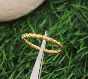 Anillo Minimalista de Plata de Ley 925 Chapado en Oro, Banda Delgada Clásica para Boda, Anillo Apilable para Mujer, Antideslustre, Venta al por Mayor - Product Image 3