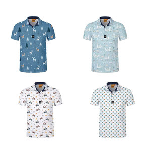 Polo de Alta Calidad con Logotipo Personalizado, Cierre de Cremallera 1/4, Sublimación, 180 Gsm, Algodón, Camiseta con Cuello para Golf, para Hombre - Product Image 2