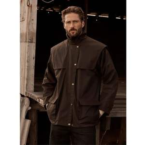 Manteau long d'équitation en cuir huilé/ciré pour homme adulte, imperméable, très vendu - Product Image 5