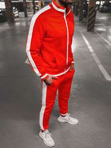 Conjunto Deportivo de 2 Piezas para Hombre, Lavado Ácido, 100% Algodón, Sudadera con Cierre y Pantalones Jogger con Cintura Elástica - Product Image 3