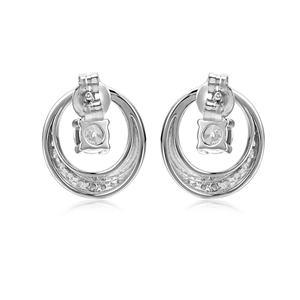 Boucles d'oreilles rondes en argent Sterling 925 en diamant de Moissanite fait par l'homme à un prix abordable pour femmes, bijoux de luxe, bijoux de destin - Product Image 4