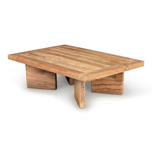 Mesa de Centro Moderna Minimalista de Madera de Teca Reciclada para Exteriores, Nuevo Diseño para Uso en Villas, Apartamentos, Hoteles y Salas de Estar - Product Image 1